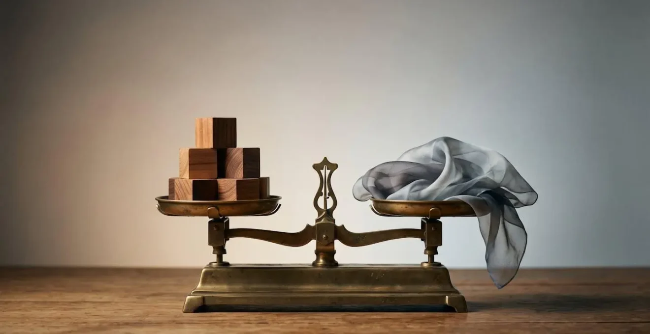 Métaphore visuelle illustrant le choix entre deux options de garantie d'assurance emprunteur