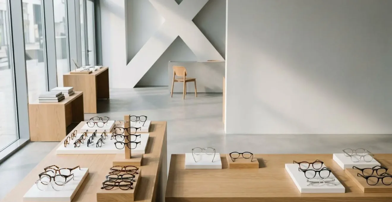 Comparaison visuelle entre différentes options de couverture optique pour lunettes haut de gamme