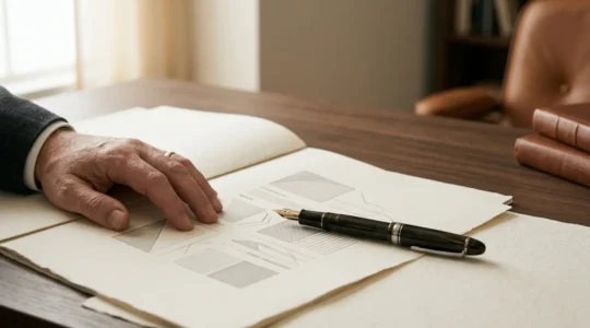 Document juridique d'assurance vie avec clause bénéficiaire, symbolisant la transmission patrimoniale sécurisée