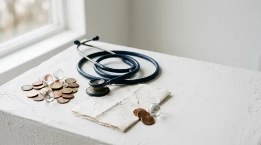 Illustration conceptuelle du remboursement médical et des finances santé en France