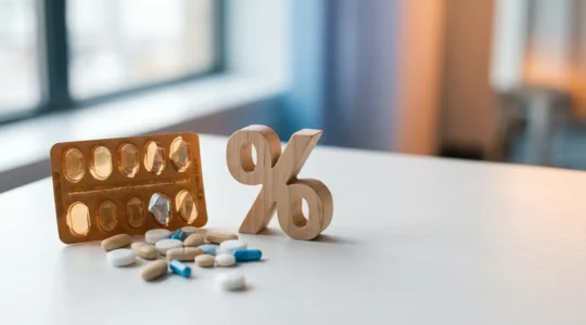 Concept visuel représentant le système de remboursement des médicaments par la sécurité sociale