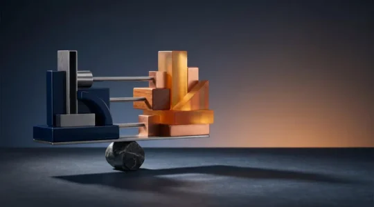 Graphique conceptuel illustrant l'impact des variations de taux d'intérêt sur un portefeuille d'investissement diversifié